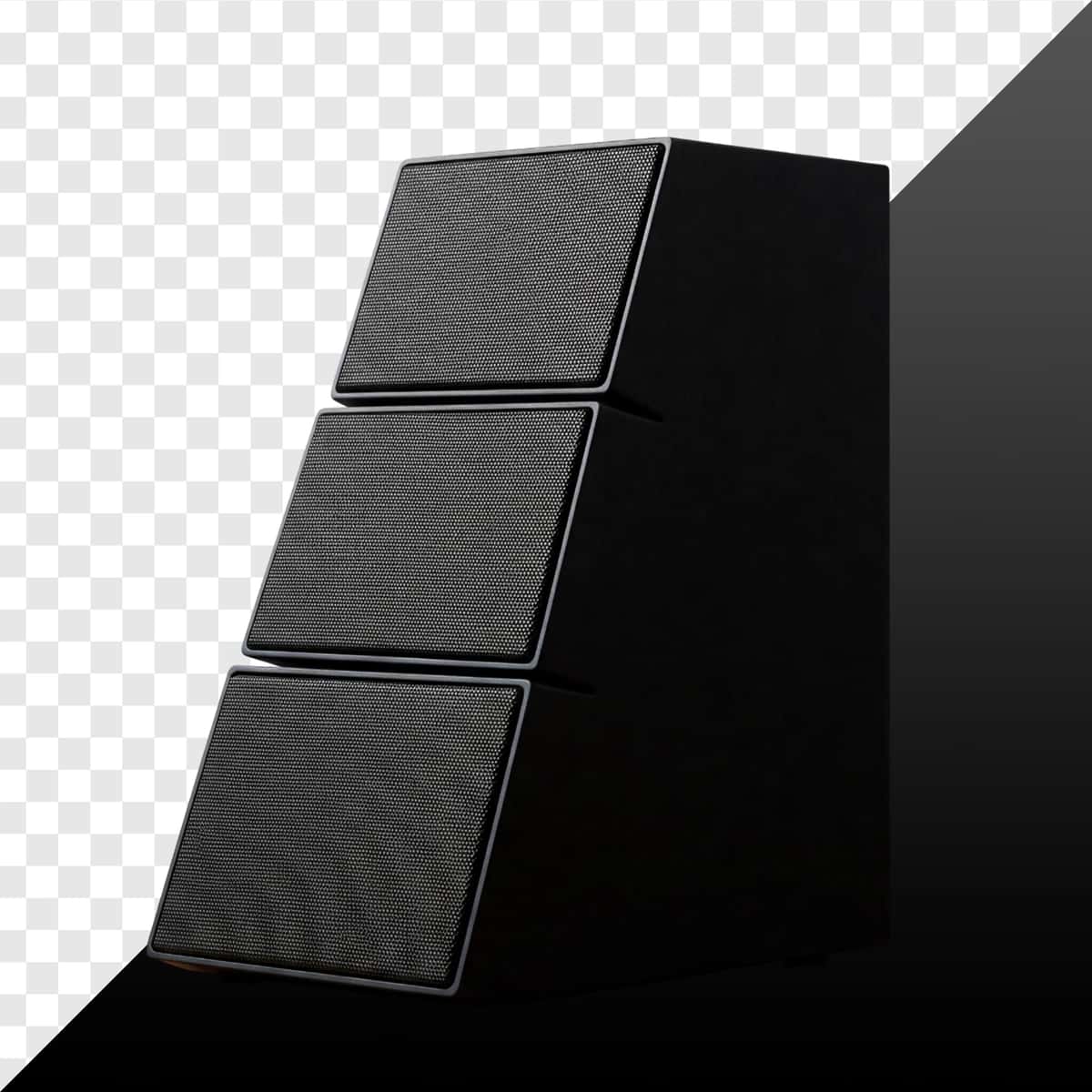 Zamonaviy qora stereo dinamik | Stylish black stereo speaker 1