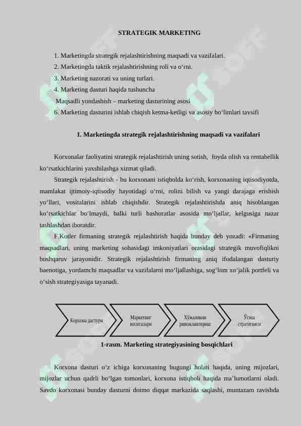 STRATEGIK MARKETING
