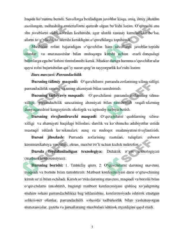 Biologiya darslarida noodatiy usullarini qoʻllash metodologiyasi , texnik uskunalardan foydalanish 3