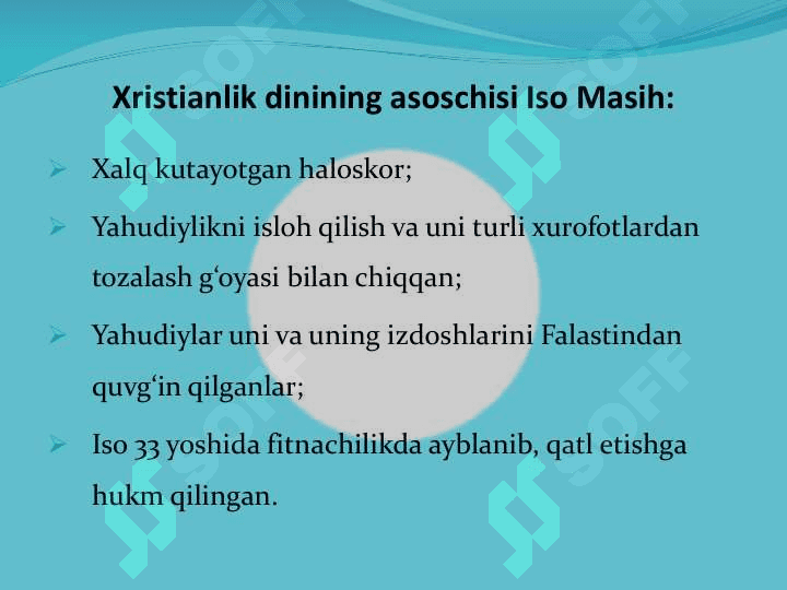 Xirstianlik dini bilan umumiy tanishib chiqish 5