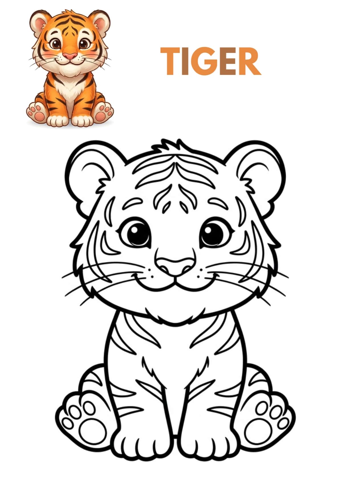 Baby Animals Coloring Book 2