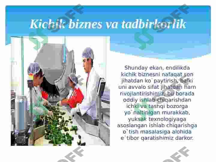 O'ZBEKISTONDA BIZNESNI RIVOJLANTIRISH ISTIQBOLLARI 5