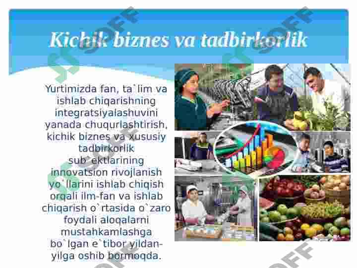 O'ZBEKISTONDA BIZNESNI RIVOJLANTIRISH ISTIQBOLLARI 6
