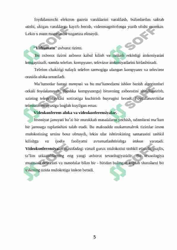 Zamonaviy axborot texnologiyalari 5
