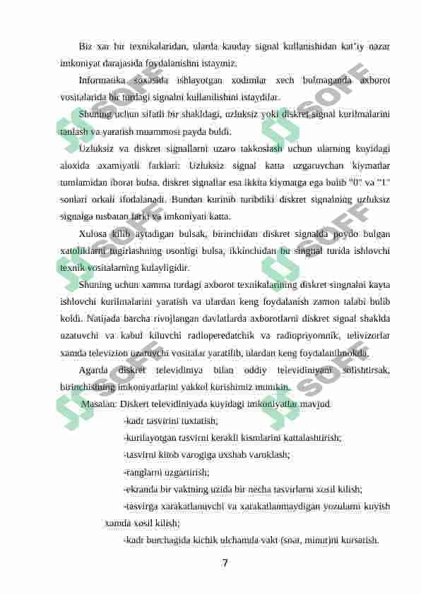 Zamonaviy axborot texnologiyalari 7
