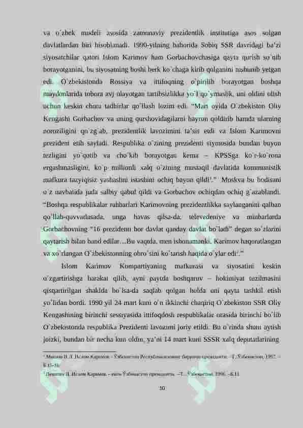 Islom Karimov – Mustaqil O'zbekistonning birinchi prezidenti 8