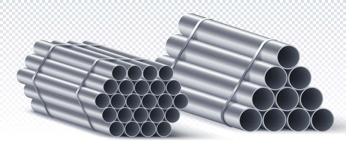 Stack po'lat quvurlar nusxa kosmos tushunchasi uskunalar qurilish ta'mirlash | Stack steel pipes copy space concept equipment construction repair 1