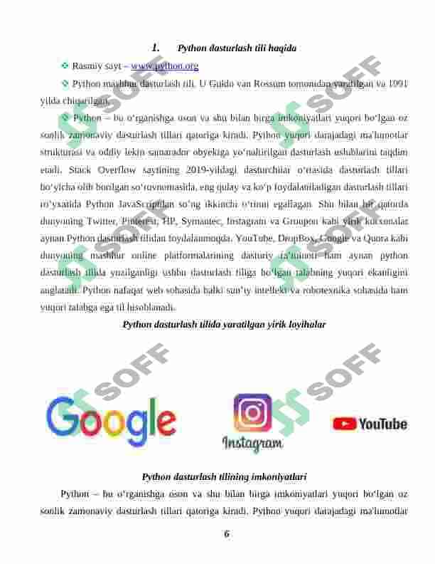 PYTHONDA OOP TUSHUNCHASI 6