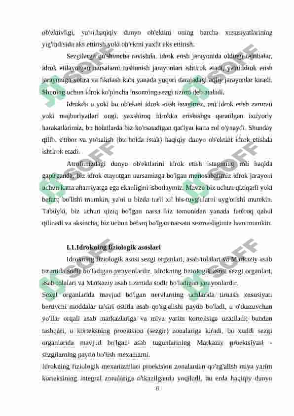 IDROKNING INDIVIDUAL XUSUSIYATLARI 8
