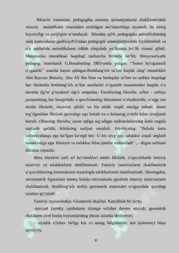 3-sinfda matematikadan geometrik materialni o‘rgatish metodikasi 8
