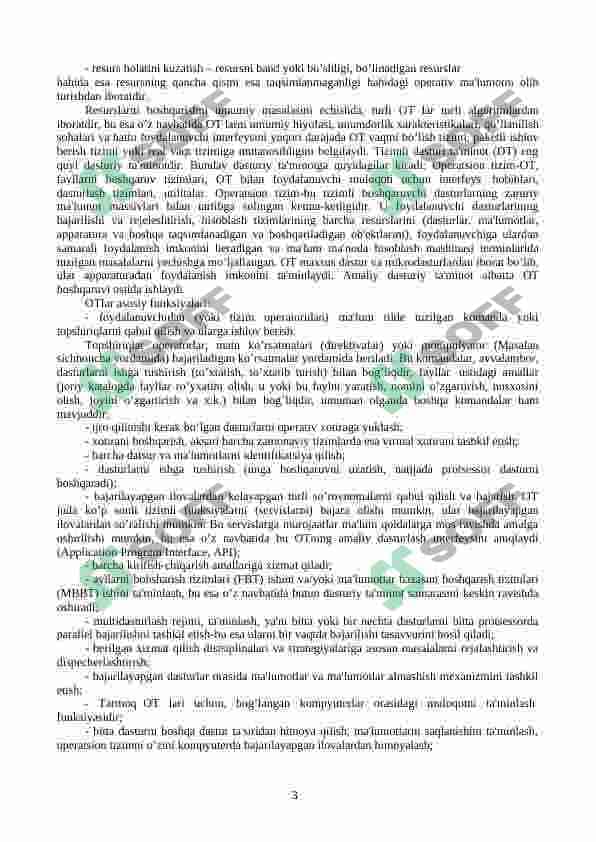 Zamonaviy kompyuterlarning dasturiy ta'minoti 3