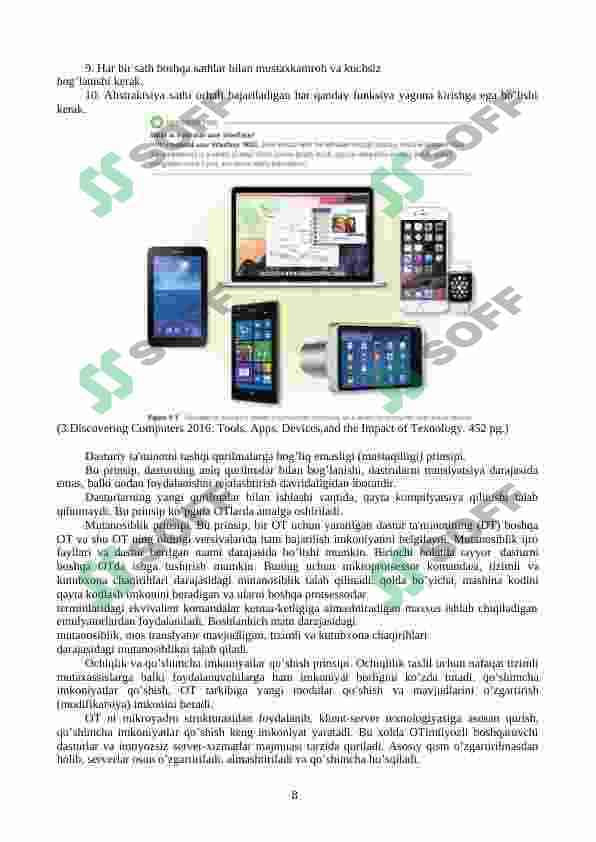 Zamonaviy kompyuterlarning dasturiy ta'minoti 8