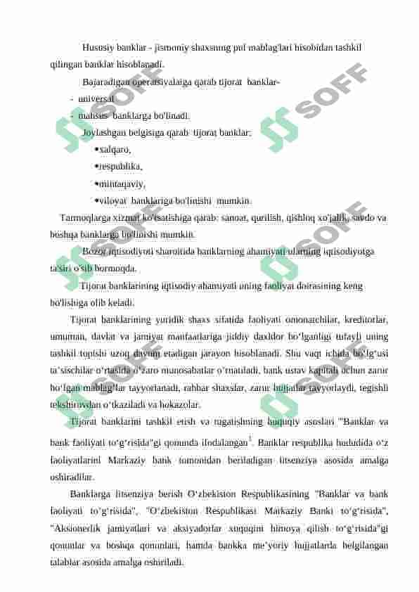 TIJORAT BANKLAR VA ULARNING OPERATSIYALARI 7