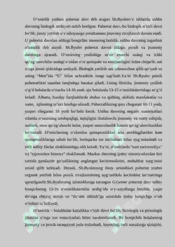 O'SMIRLIK DAVRIDA PSIXIK RIVOJLANISH XUSUSIYATLARI 2