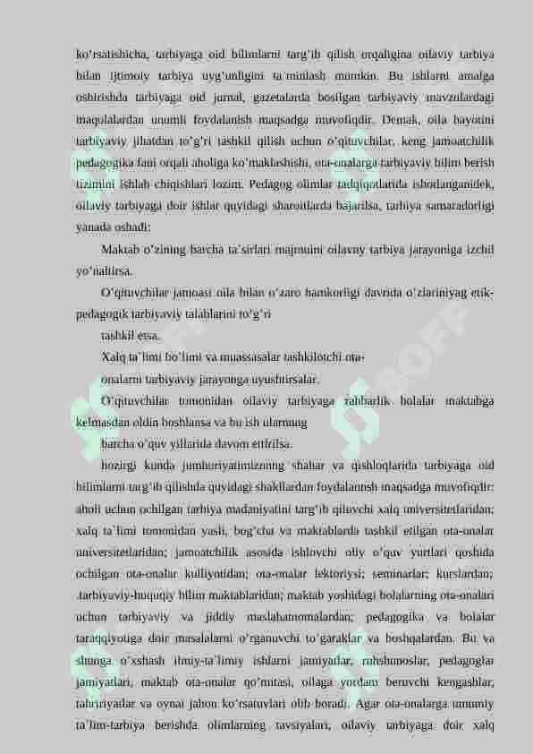 Tarbiya jarayonida oilaning orni. 5