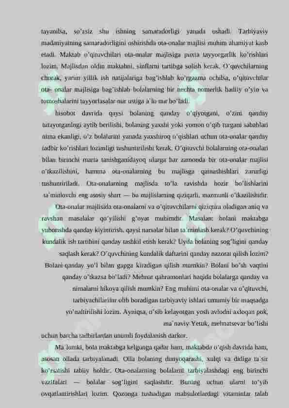Tarbiya jarayonida oilaning orni. 7