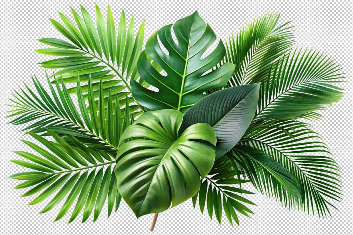 Tabiiy tropik yashil barglar jannat | Natural tropical green leaves paradise 1
