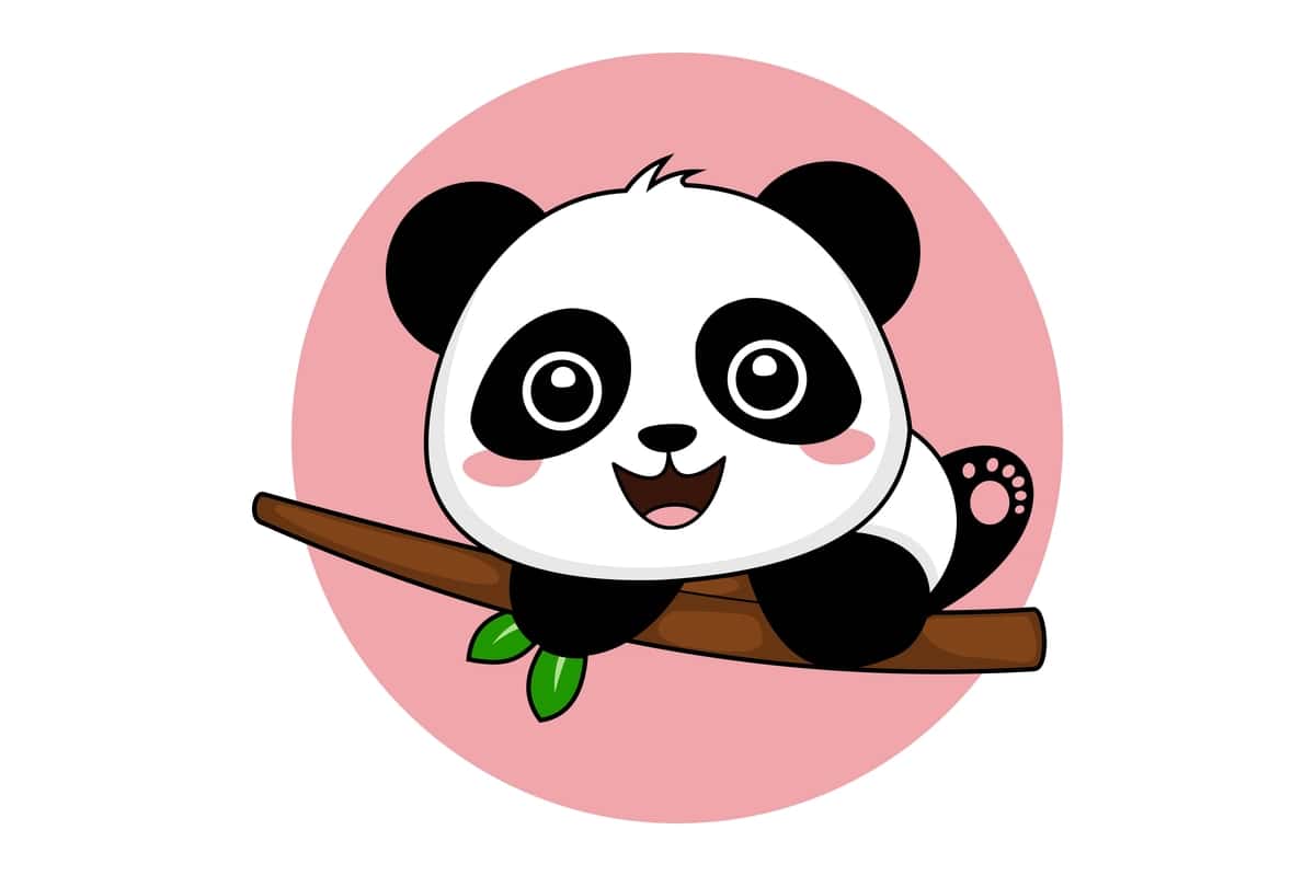 Illustration vektor grafik quvnoq panda clipart toqqa chiqish filiali | Illustration vector graphic cheerful panda clipart climbing branch 1