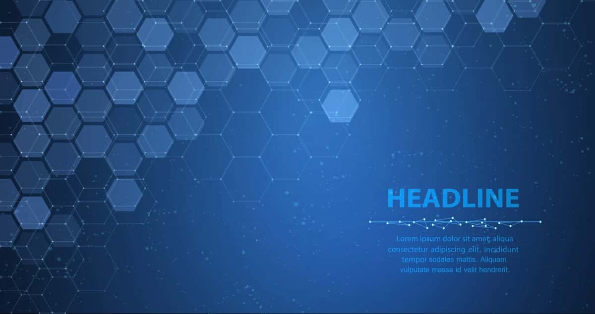 Moviy olti burchakli mavhum fon ko'plab chuqurchalar teksturali tibbiy texnologiya | Blue hexagon abstract background honeycomb texture medical technology 1