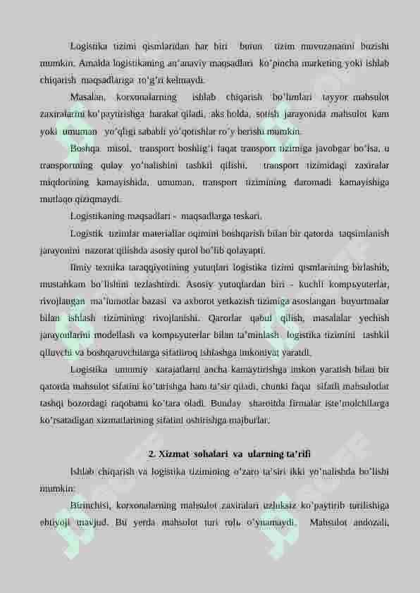 Logistikaning samaradorligi 4