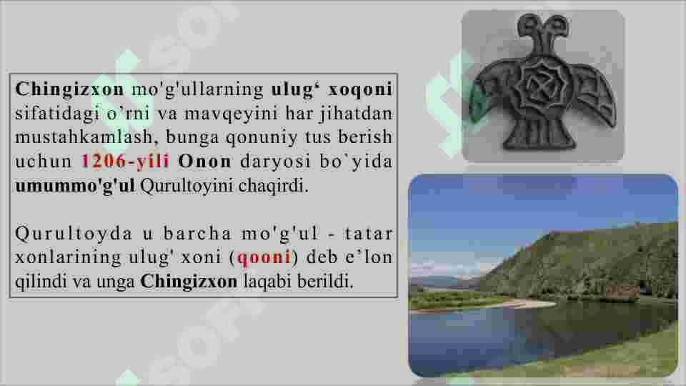 Chingizxonning Markaziy Osiyoni bosib olishi. Jaloliddin Manguberdi -  ozodlik uchun kurashuvchi 3