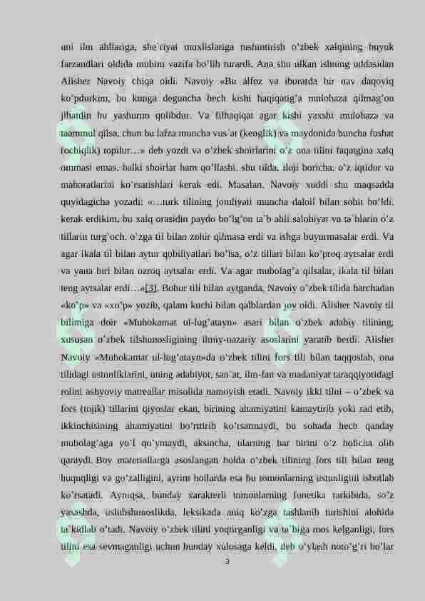 Alisher Navoiy o’zbek adabiy tili rivojlanishidagi o’rni 3