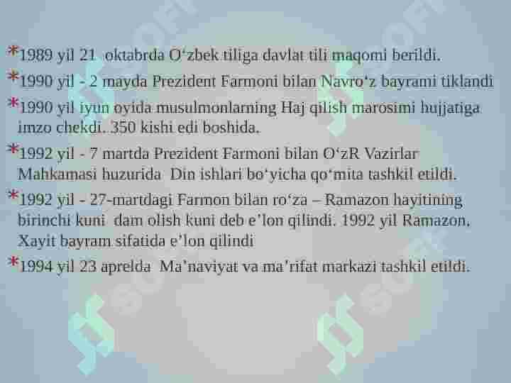 Ma'naviy hayotdagi o‘zgarishlar, madaniy taraqqiyot muammolari 3