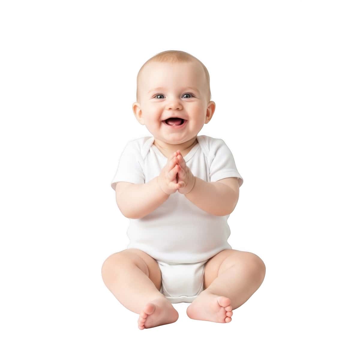 Kichkintoy o'tirganda tabassum qiladi | Infant smiling while sitting 1