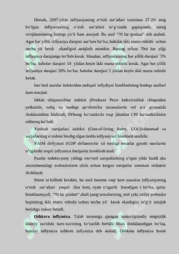 INFLYASIYA VA UNGA QARSHI KURASHISH YO‘LLARI 7