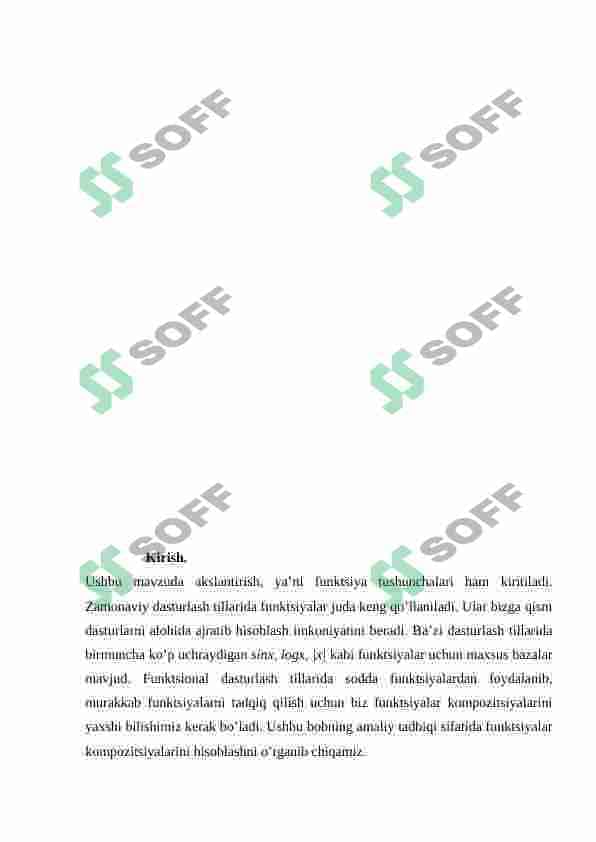 To‘plamlarda akslantirish (obraz, proobraz). Chekli to‘plamlar uchun akslantirish xossalari. Misollar 3