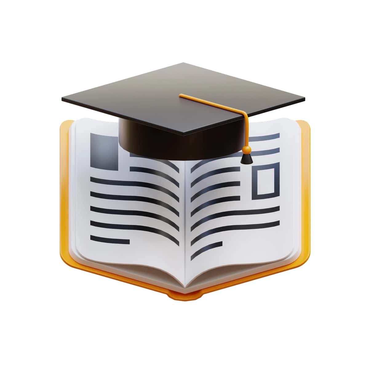 Bitiruv qalpoqchasi bilan kitob | Book with graduation cap top it 1