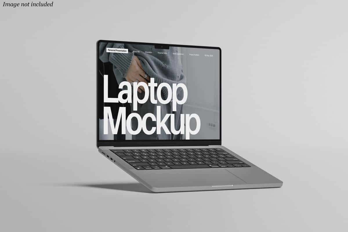 Noyob noutbuk maketi mahsulot taqdimoti | Sleek laptop mockup product presentation 1