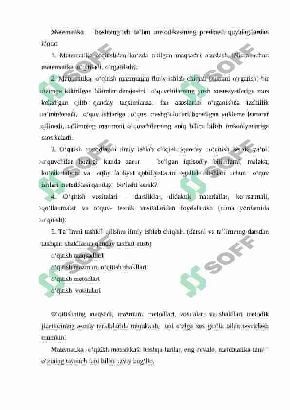 Boshlang‘ich sinflarda matematika o‘qitish umumiy metodikasi 3