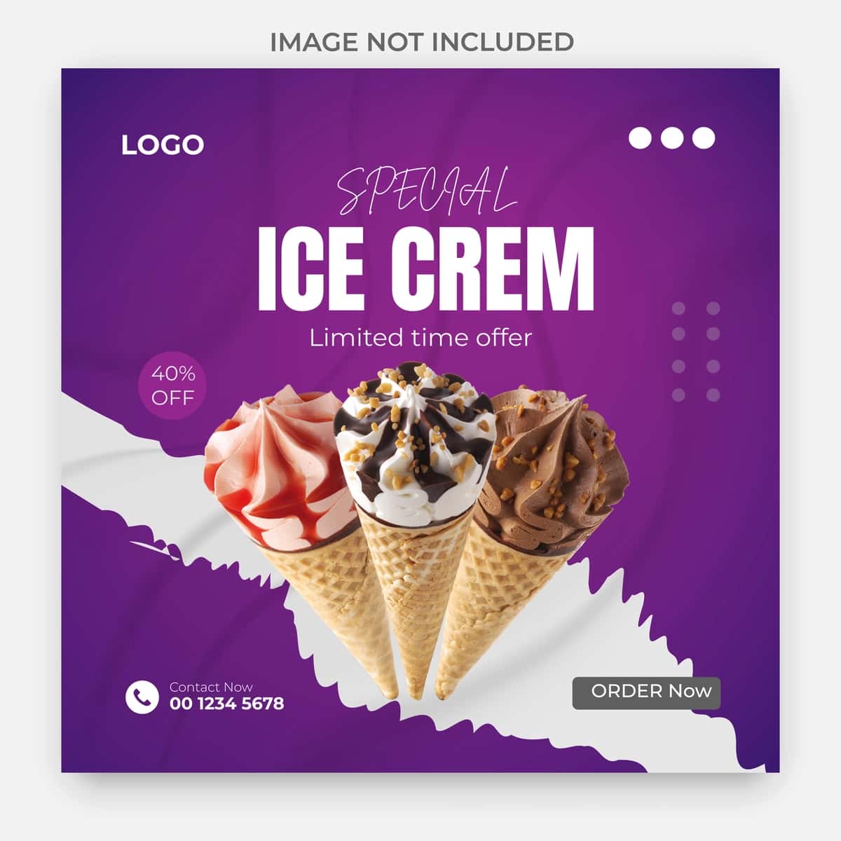 Binafsha rang muzqaymoq qutisini reklama qiladi | Purple advertises ice cream box 1