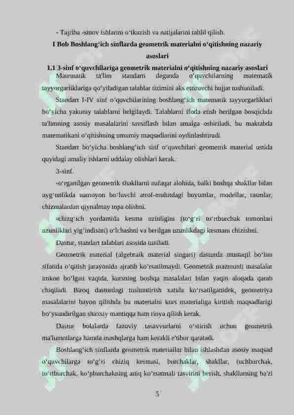3-sinf o‘quvchilariga geometrik materiallarni o‘rgatishda interfaol metodlardan foydalanish 5