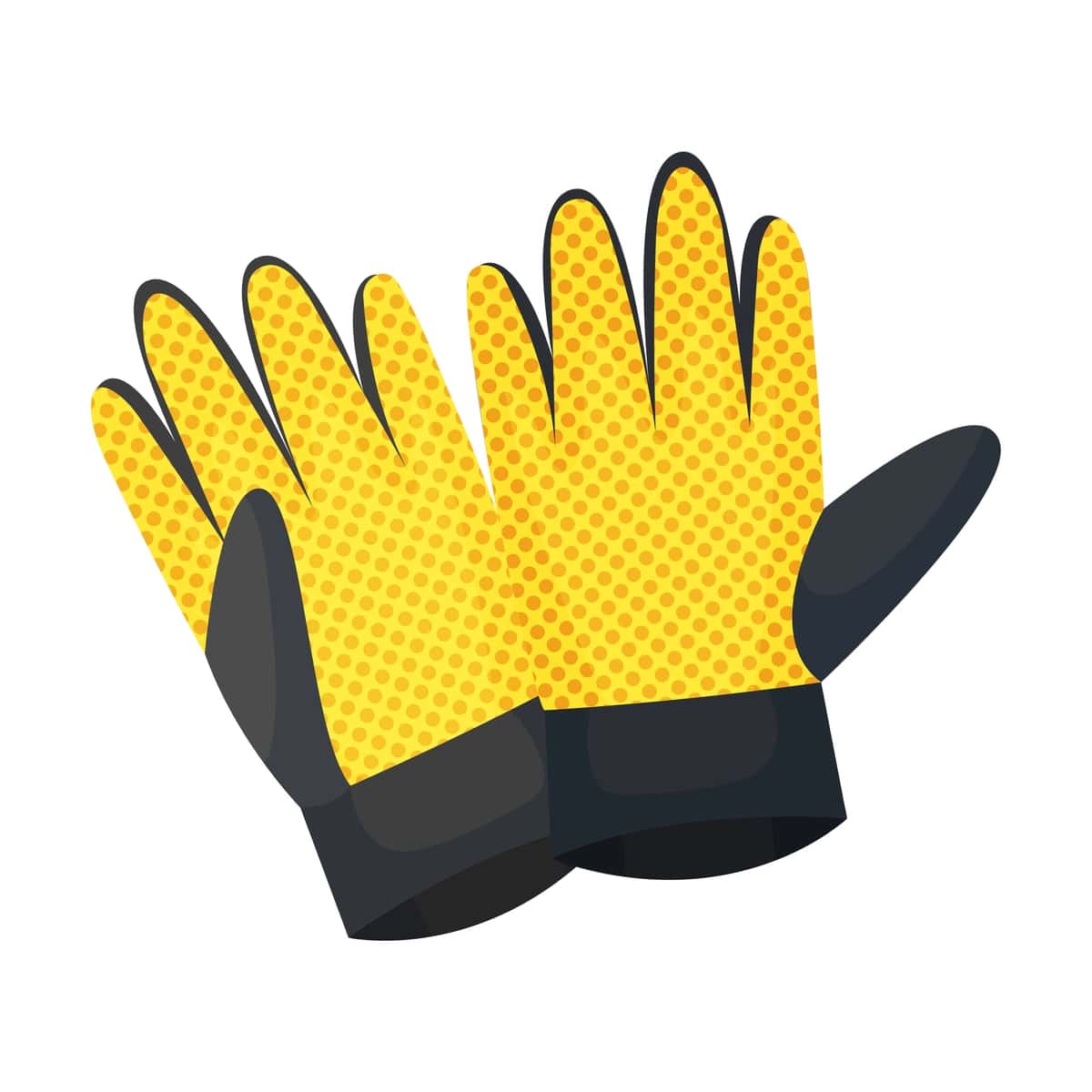 Bardoshli bog 'qo'lqoplari vektor tasviri oq fon | Durable garden gloves vector illustration white background 1