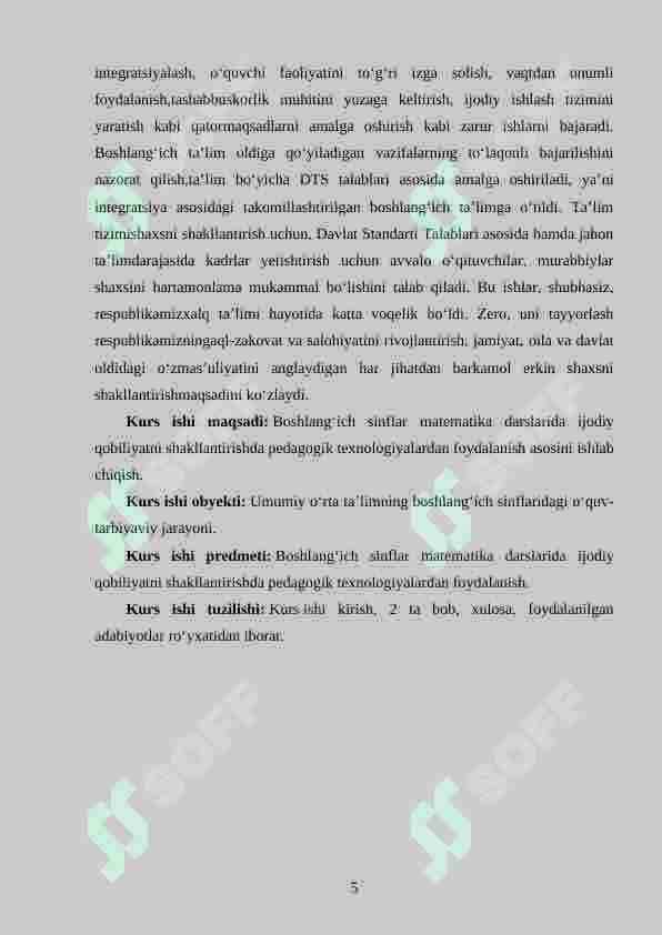 Boshlang‘ich sinf matematika darslarida ijodiy qobiliyatni shakllantirish. 5