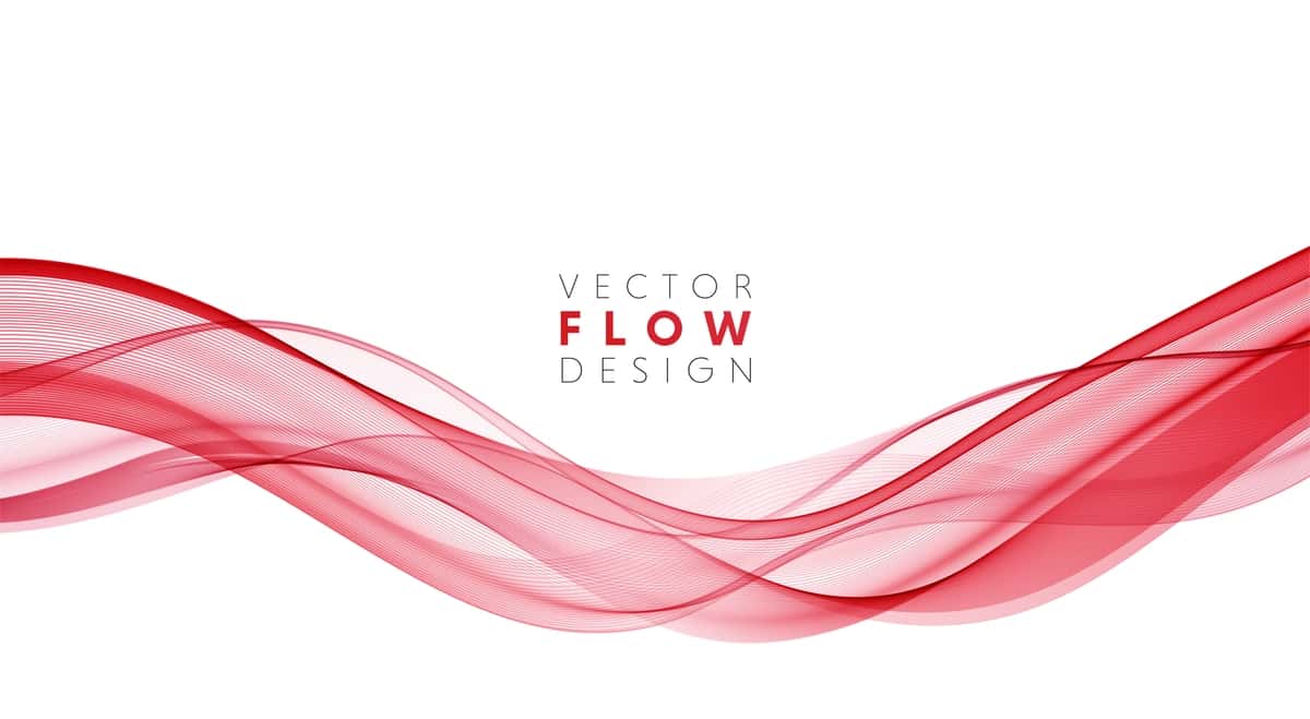 Vektorli mavhum rang-barang oqayotgan to'lqin chiziqlari oq fonda ajratilgan | Vector abstract colorful flowing wave lines isolated white background 1