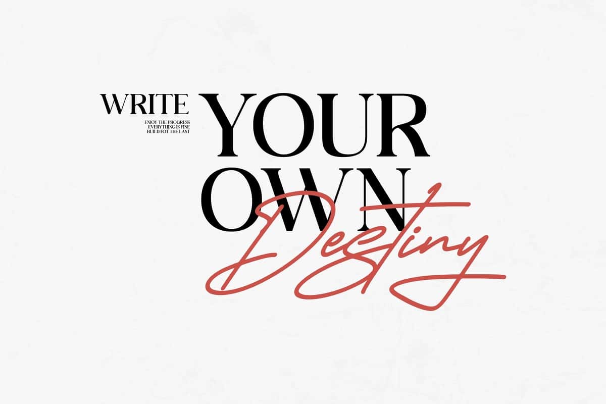O'z taqdiringizni yozing ilhomlantiruvchi tipografiya estetik ko'cha kiyimi | Write your own destiny inspirational typography aesthetic streetwear 1