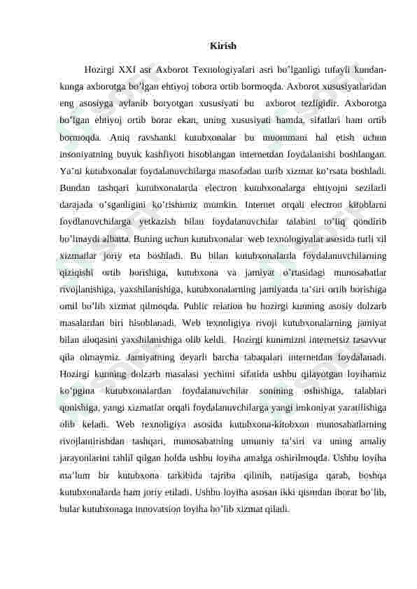 Axborot Kutubxonalarda Veb texnologiyalarni qo'llash usullari 2