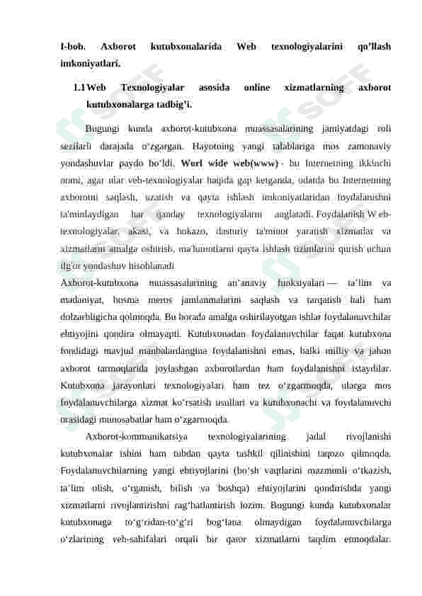 Axborot Kutubxonalarda Veb texnologiyalarni qo'llash usullari 4