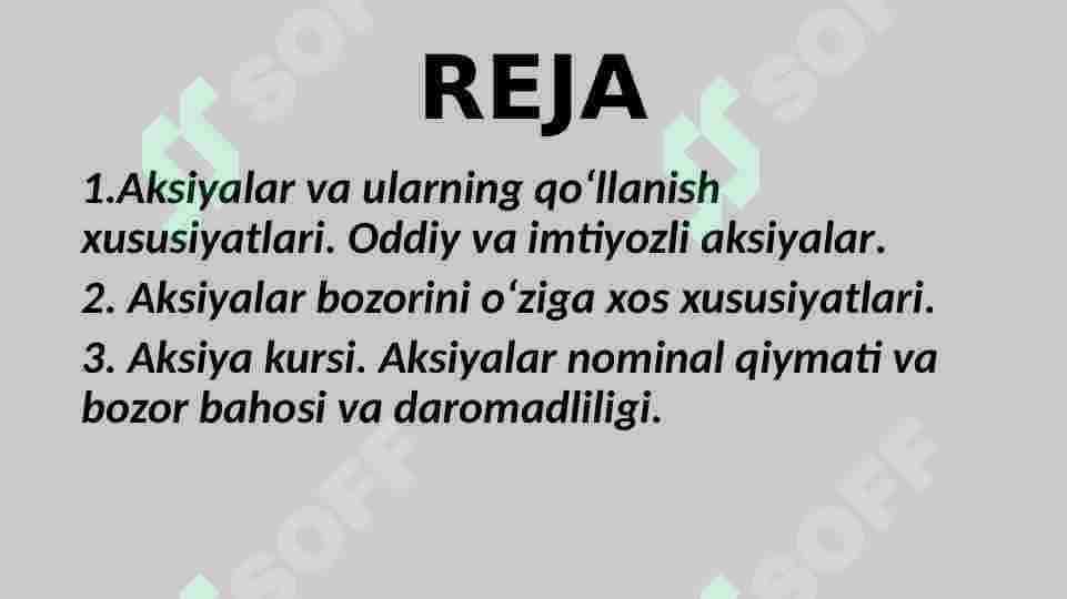 Aksiya bozori 2