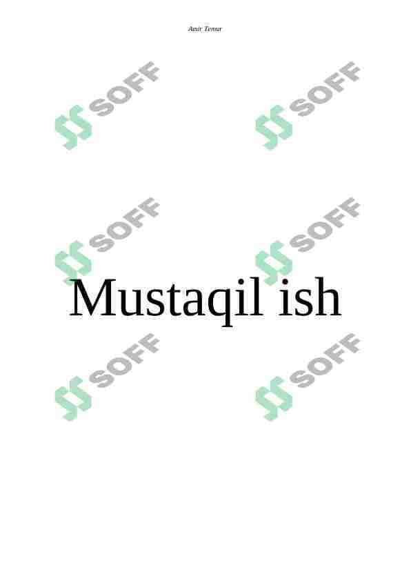 AMIR TIMUR haqida