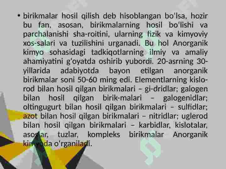 ANORGANIK KIMYO 8