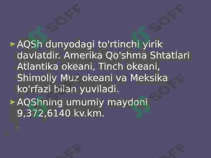 AQShning geografik joylashuvi 4