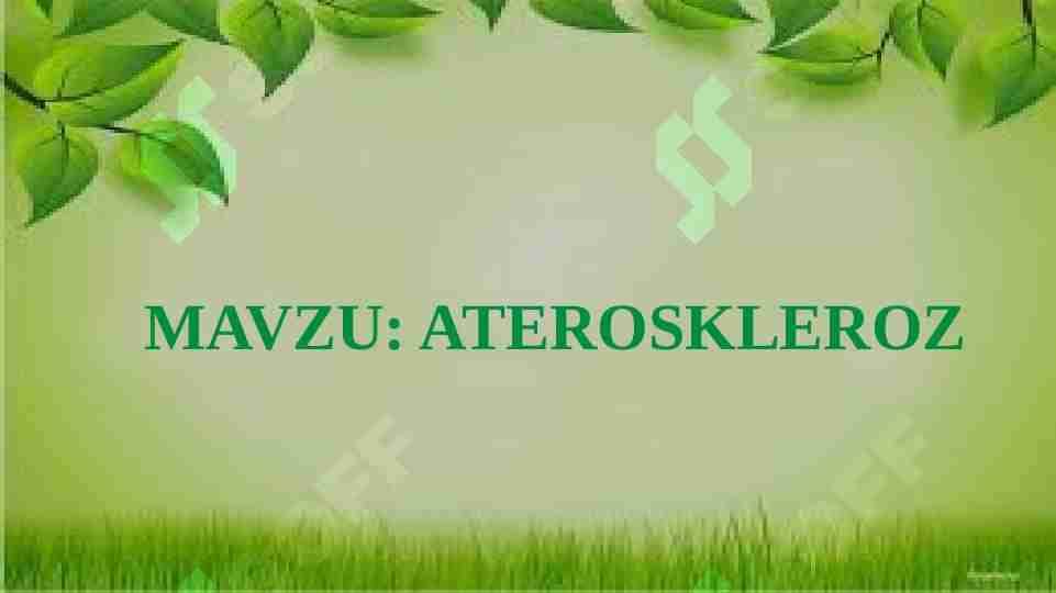ATEROSKLEROZ
