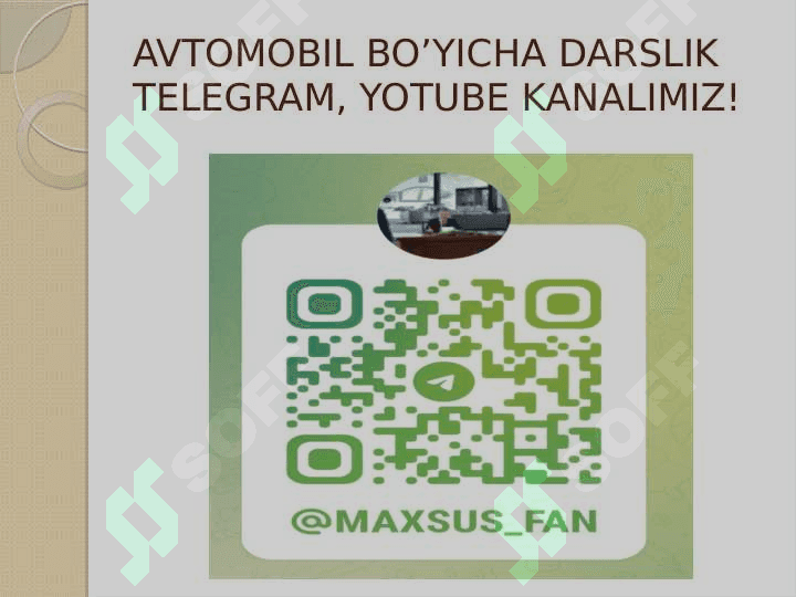 AVTOMOBIL OCHIQ DARS 2