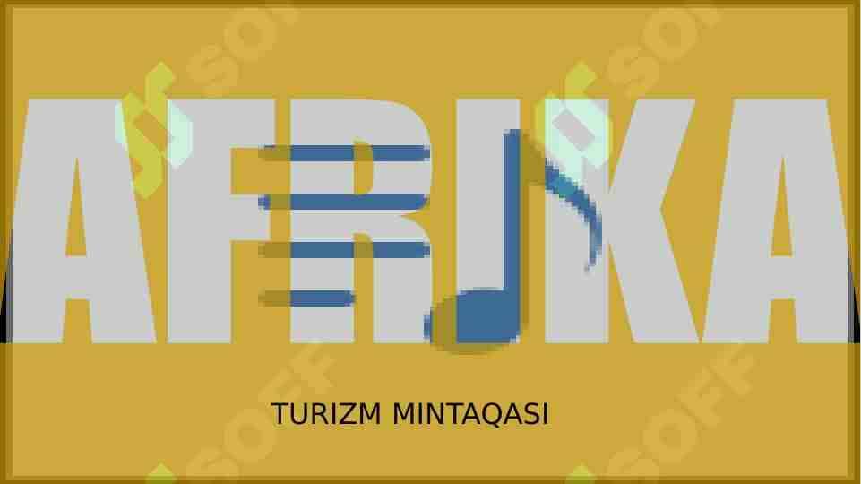 Afrika turizmi