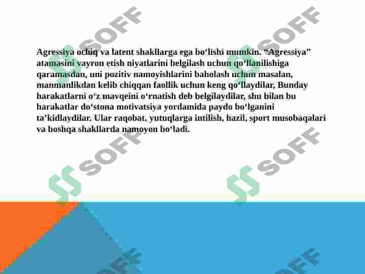 Agressiv xulq 5