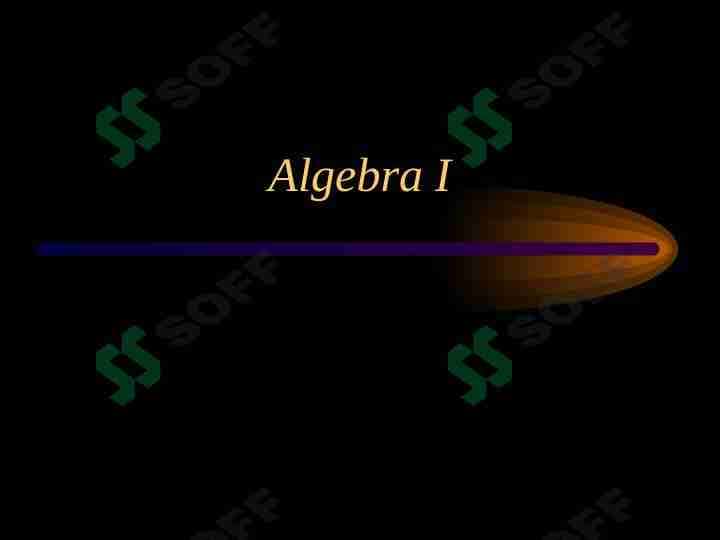 Algebra tariflar 1
